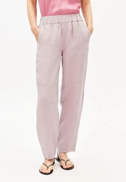ARMEDANGELS ARMEDANGELS LINO BARREL Damen Hose aus 100% Leinen, Pink mist, – Produktbild 1 von 4
