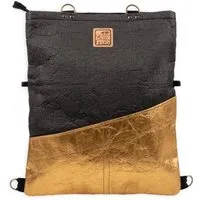 Gary Mash GARY MASH RACHEL Allrounder-Tasche aus Piñatex Ananasleder, Schwarz-gold, – Produktbild 1 von 1
