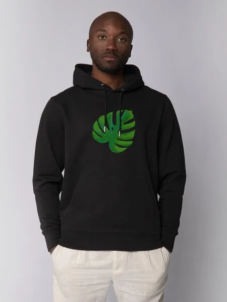 watapparel watapparel Hoodie Unisex Monstera 2.0, Black, – Produktbild 2 von 2