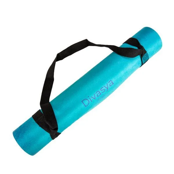 Divasya Divasya Yogamatte aus recycelten PET-Flaschen & Naturkautschuk | in 4 Farben, Pure ocean, – Produktbild 2 von 4