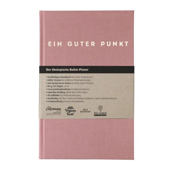 Ein guter Plan Ein guter Plan Ein guter Punkt – Der ökologische Bullet-Planer, Altrosa, – Produktbild 1 von 5