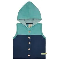 loud proud loud + proud Babys & Kinder Weste aus Baumwoll-Fleece, GOTS-zertifiziert, Ultramarine(blau), – Produktbild 1 von 1
