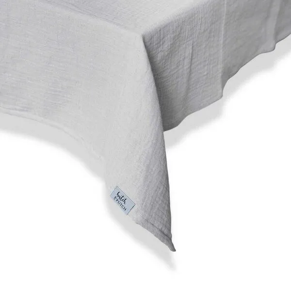 Hutch&Putch Hutch&Putch Musselin-Tischdecke "Angelina" • Light Grey – Produktbild 1 von 2