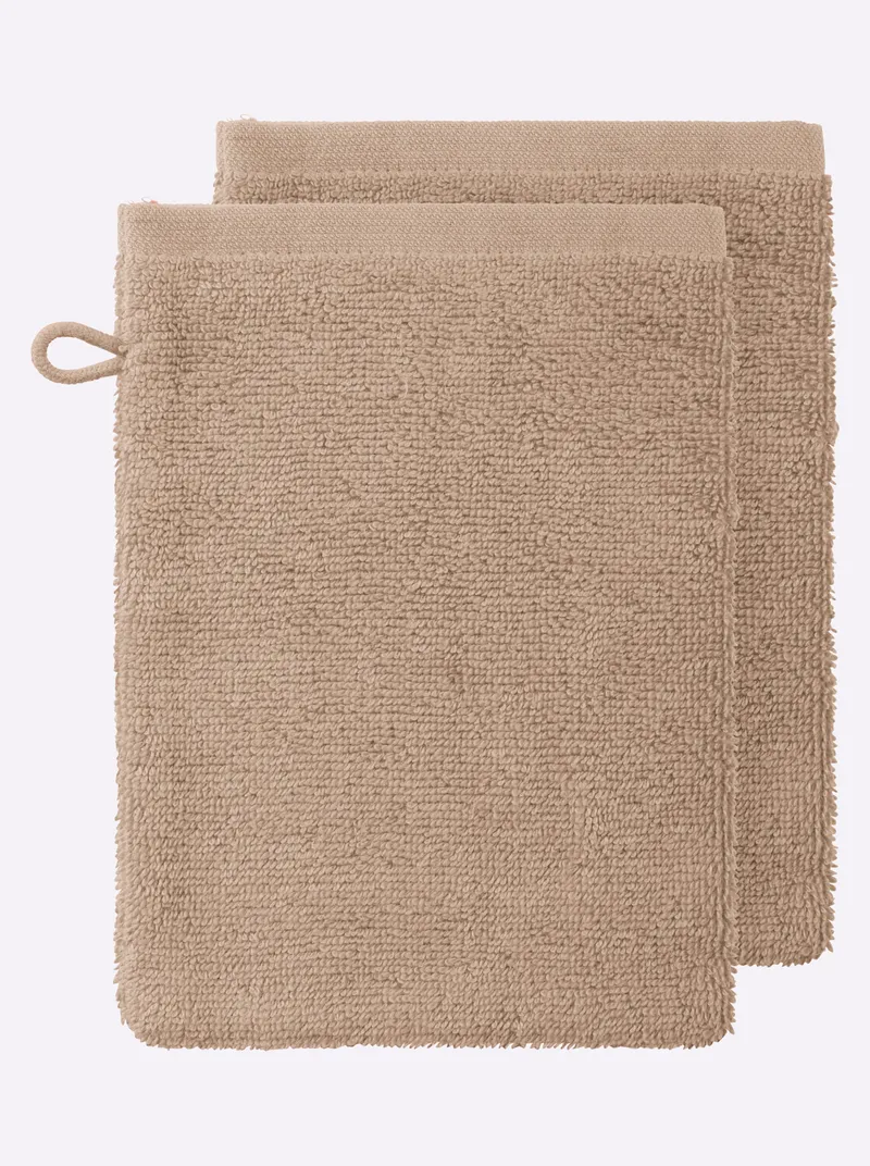 wäschepur Handtuch beige, Beige, – Produktbild 2 von 3