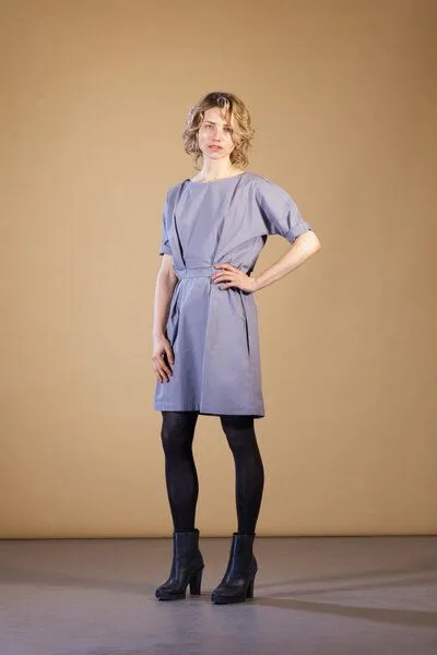 FORMAT FORMAT NEAT Kleid, Dunkelblau, – Produktbild 1 von 3