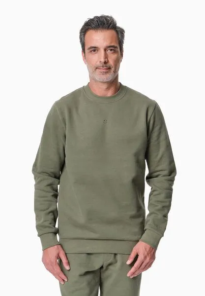 ORGANICATION ORGANICATION SCOTT | Sweatshirt aus Bio-Baumwolle, Olive, – Produktbild 1 von 4