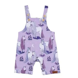 Walkiddy Latzstrampler Flieder Einhörner-Allover Bio-Baumwolle GOTS – Walkiddy – Produktbild 1 von 1