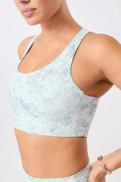 mandala Mandala Sports Bra Printed, Blu mirage (gemustert), – Produktbild 3 von 4