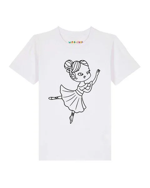 watabout.kids watabout.kids T-Shirt Kinder Ballerina, White, – Produktbild 1 von 2