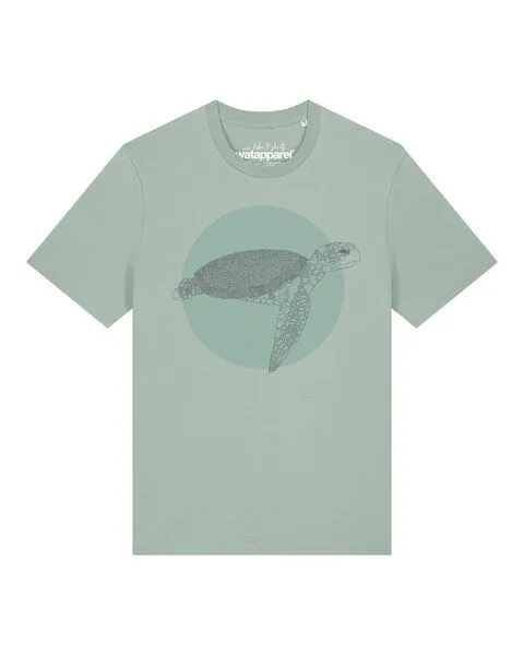 watapparel watapparel T-Shirt Unisex Meeresschildkröte, Aloe, – Produktbild 1 von 2
