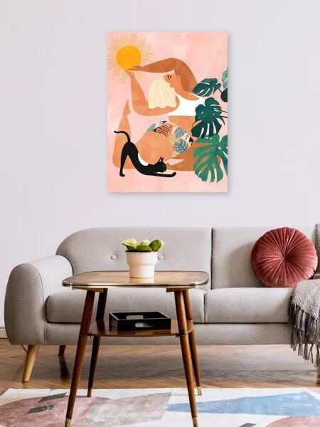 Photocircle Photocircle Poster / Leinwandbild - Tropical Yoga – Produktbild 2 von 4