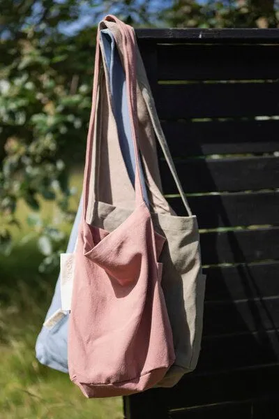 TINTOK TINTOK Mira Canvas Tasche 100 % Bio-Baumwolle GOTS-zertifiziert, Royal, – Produktbild 4 von 4