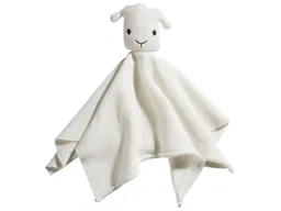 HANS NATUR Baby Schnuffeltuch mit Rassel Strick Bio-Baumwolle natur Maße 35 x 35 cm – Produktbild 1 von 1