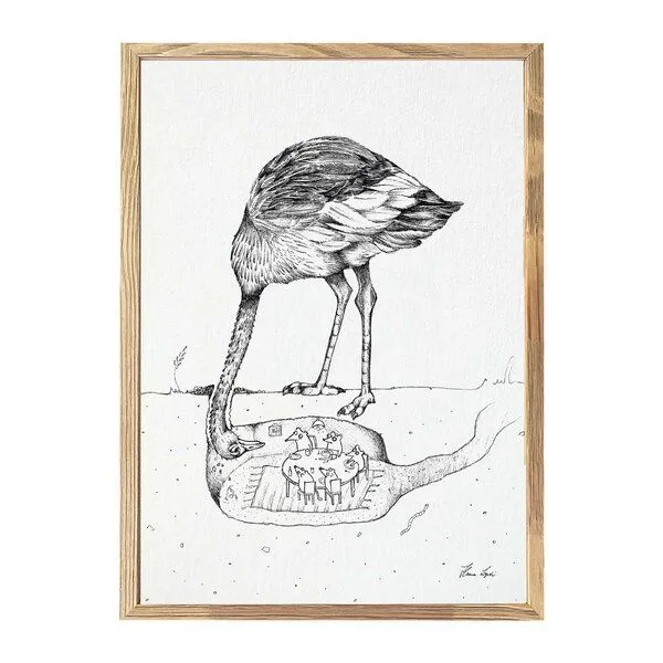 LIGARTI Kunstdruck »Mausfriedensbruch« von LIGARTI | A4, A3 oder A2 | Wandbild | Poster | Kunst – Produktbild 1 von 3