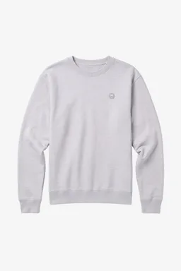KnowledgeCotton Apparel KnowledgeCotton Apparel Herren vegan Sweatshirt Badge Rundhals Hellgrau Meliert – Produktbild 1 von 1