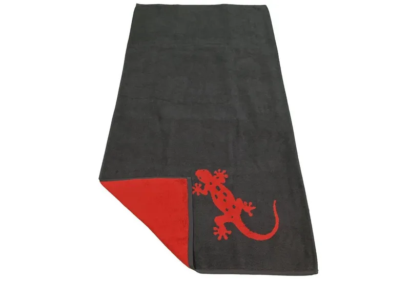 Trend Trend Badetuch Geco, Frottee (1-St), Duschtuch, Rot|schwarz, – Produktbild 2 von 5