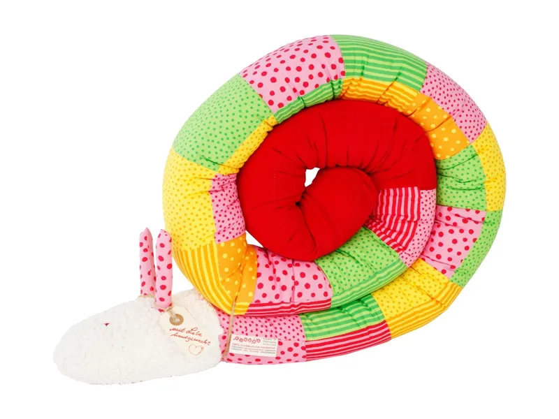 tinéba tinéba Puckschnecke Patchwork Länge 200 cm, Rosa, mehrfarbig, – Produktbild 1 von 2