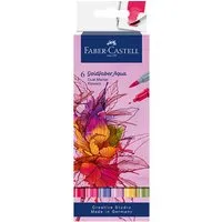 Faber Castell Faber-Castell Aquarell-Marker "Blumen" Goldfaber Aqua Dual, Lettering-Set, 6 Stück – Produktbild 1 von 1