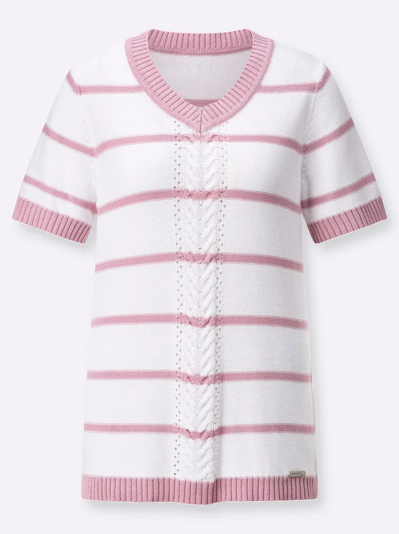 Witt Kurzarmpullover, Rosé, – Produktbild 1 von 2
