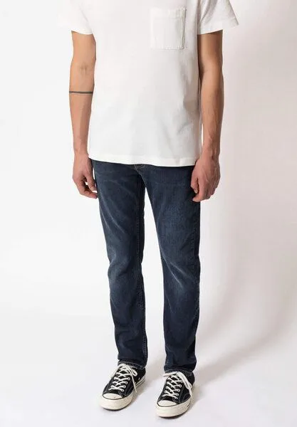 Nudie Jeans Nudie Jeans Jeans - Lean Dean - aus einem Baumwoll/Elastan Mix, Blue, – Produktbild 6 von 8