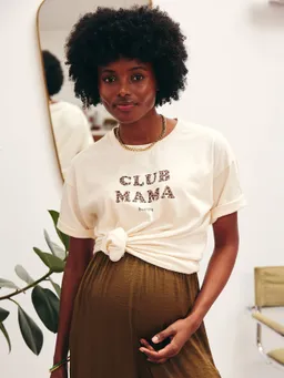 Vertbaudet Umstands-Shirt CLUB MAMA Leoprint personalisierbar – Produktbild 1 von 1