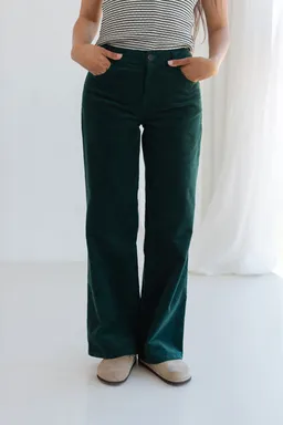TWOTHIRDS TWOTHIRDS Damen vegan Hose Sora Dunkelgrün – Produktbild 1 von 1