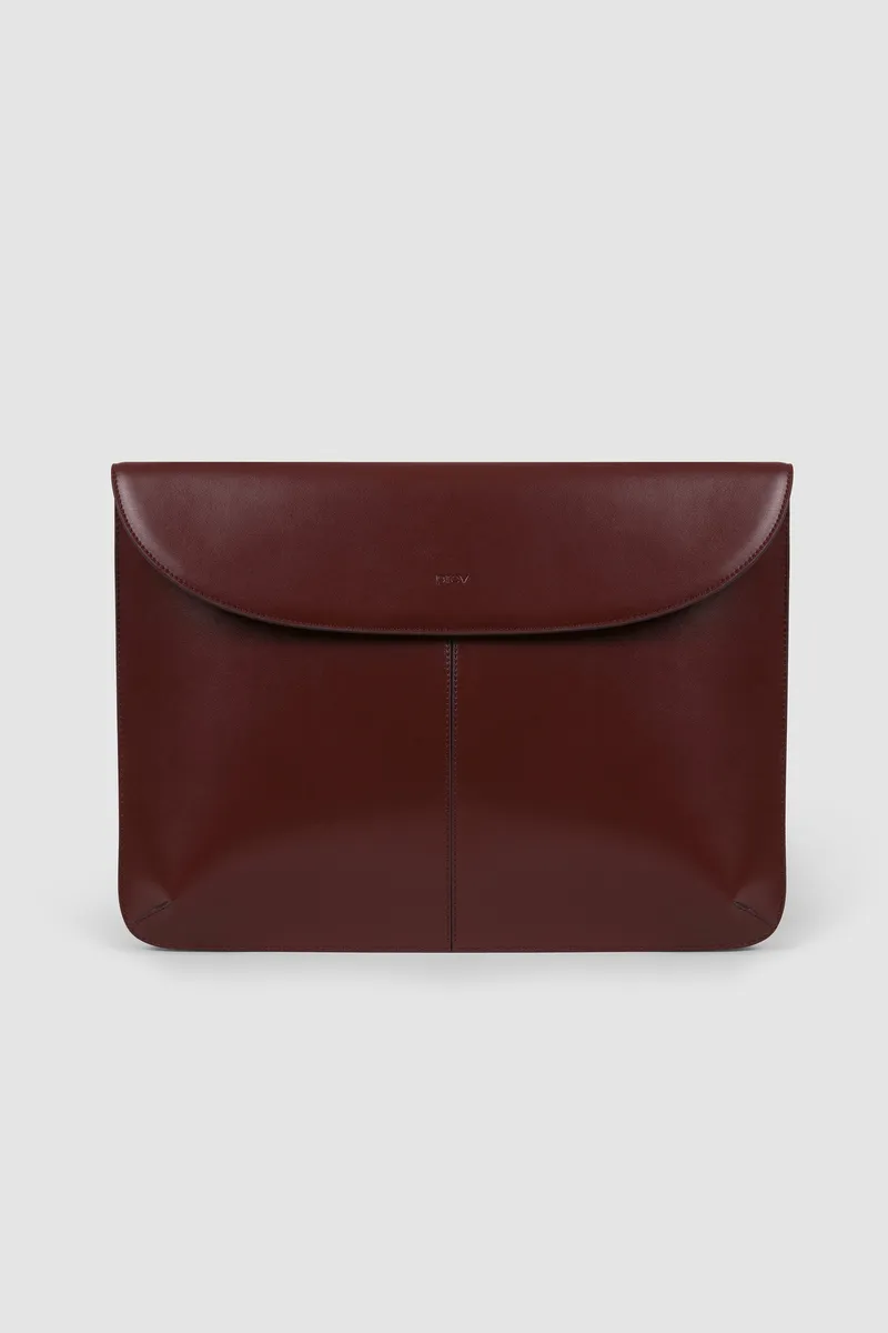 Prev Prev Damen vegan Laptoptasche Loyauté Bordeaux, Dunkelrot, – Produktbild 2 von 2