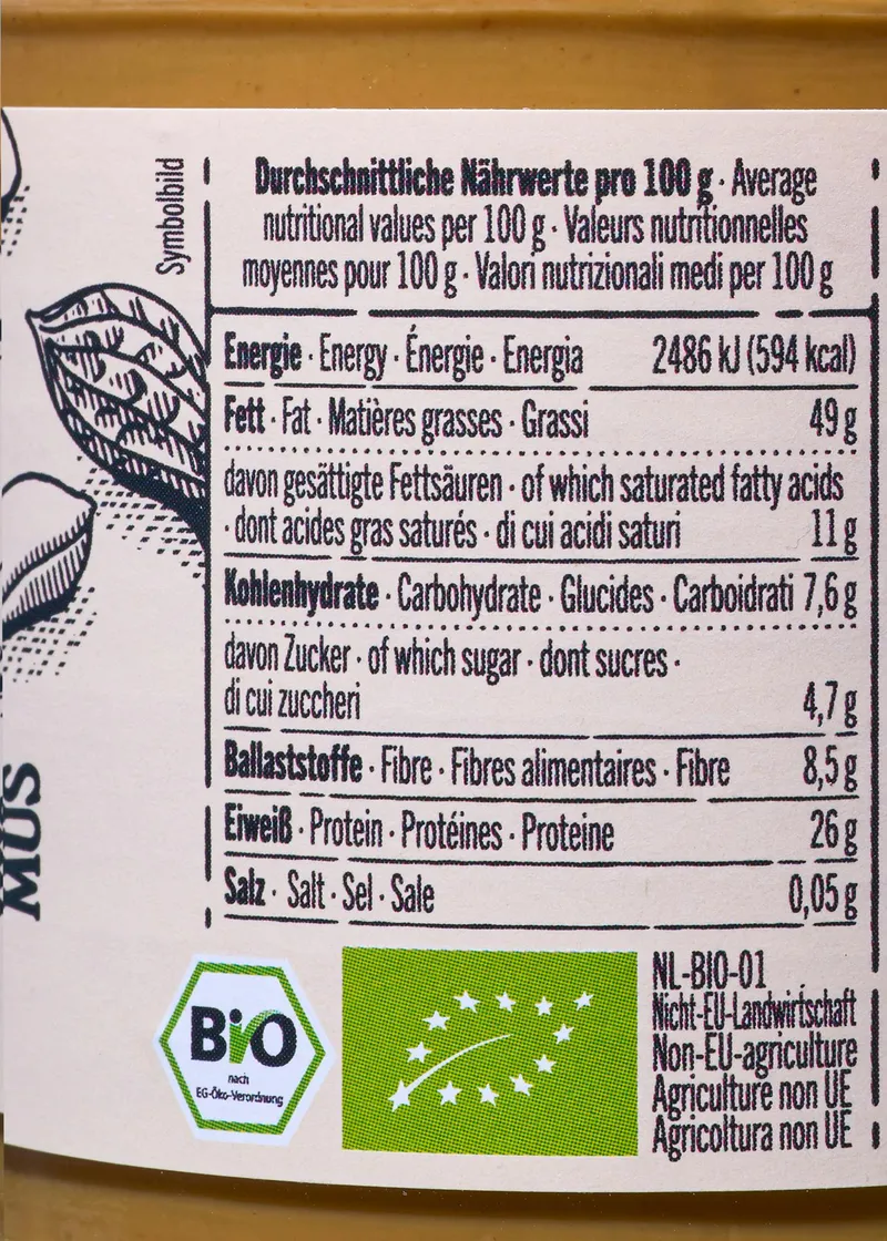 KoRo Bio Erdnussmus 250 g – Produktbild 5 von 5