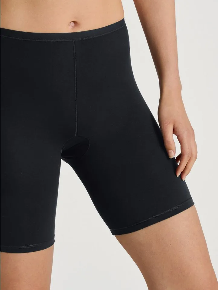 CALIDA CALIDA Slip Natural Comfort Single Jersey Qualität, elastisch, langes Bein, weich, Baumwoll-Mix, Schwarz, – Produktbild 4 von 4