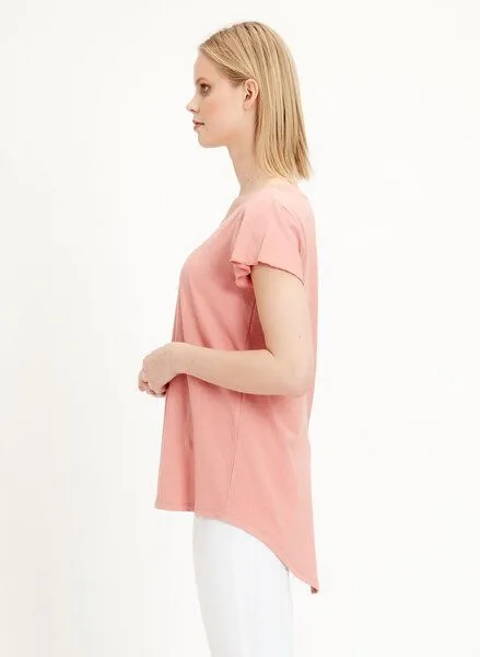 ORGANICATION ORGANICATION T-Shirt aus Leinen Bio-Baumwolle Mix, Dark peachy, – Produktbild 4 von 4