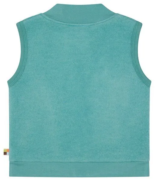 loud + proud loud + proud Babys & Kinder Weste aus Wollfleece, GOTS-zertifiziert, Oregano(grün), – Produktbild 1 von 3