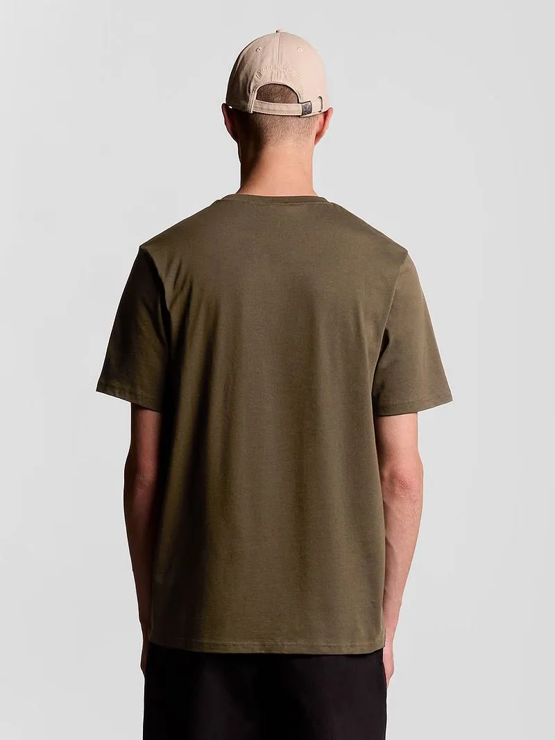 Lyle and Scott Lyle and Scott T-shirt Olive - Größe S, Dunkelgrün, – Produktbild 3 von 5