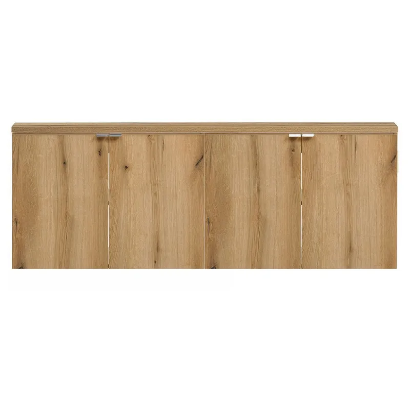 Lomadox Waschtischplatte NEWPORT-56-OAK, 160cm, in Eiche, Braun, – Produktbild 4 von 5