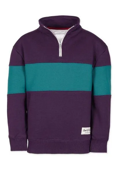 Band of Rascals Band of Rascals Quarter Zip Sweat, Dark-purple-petrol, – Produktbild 2 von 4