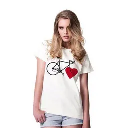 nicegreenstuff nicegreenstuff Bike Love girls eco-shirt white – Produktbild 1 von 1