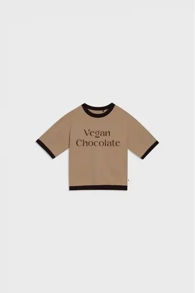 New Orchard New Orchard Vegan T-shirt 100% Baumwolle, Beige und braun, – Produktbild 3 von 3