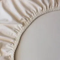 Lesen Design Bettwäsche Lesen - Design-Bettwäsche Spannbettlaken aus BIO-Baumwolle für Doppelbett – Natur – Produktbild 1 von 1