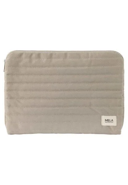 MELA MELA Gepolsterte Laptophülle Style VINUSA aus 100% Bio-Baumwolle, Light stone, – Produktbild 4 von 4
