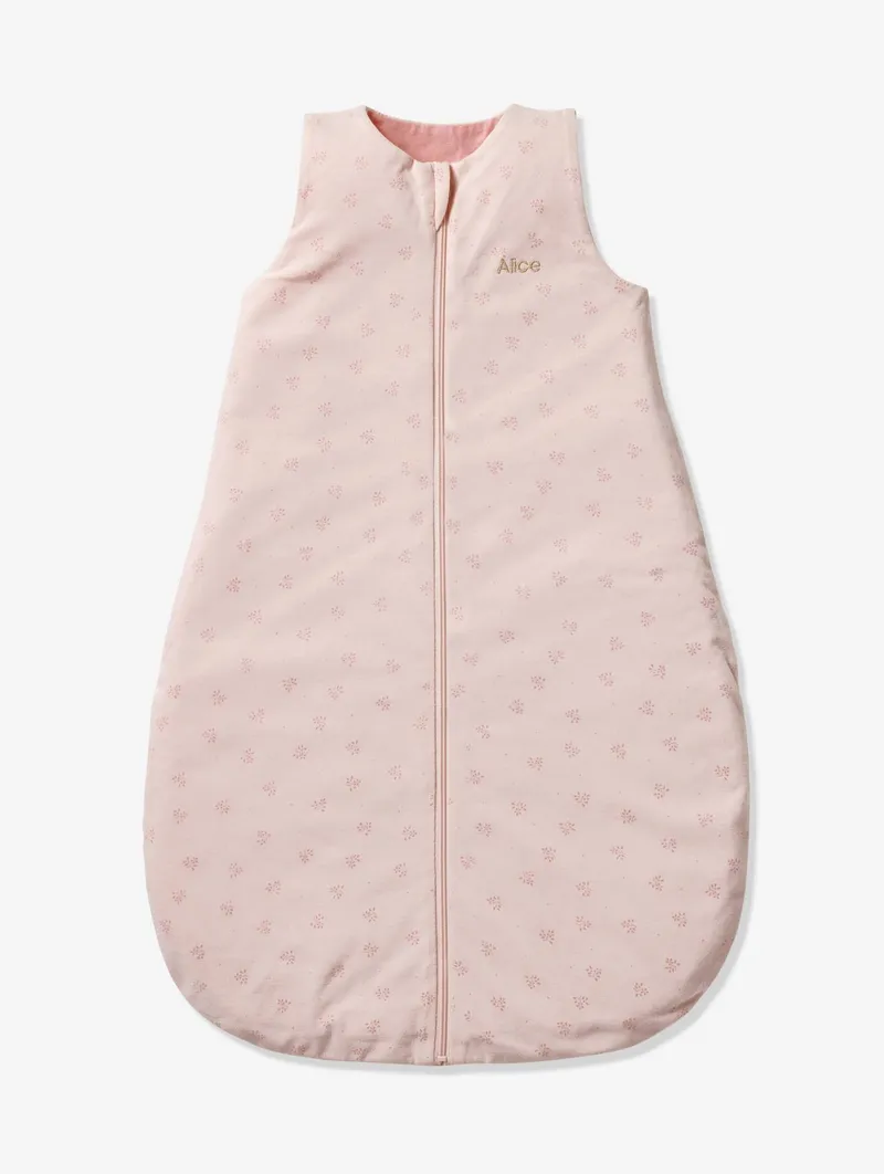 Vertbaudet Baby Sommerschlafsack BALI ärmellos TOG 1 personalisierbar BASIC, Rosa bedruckt, – Produktbild 3 von 3