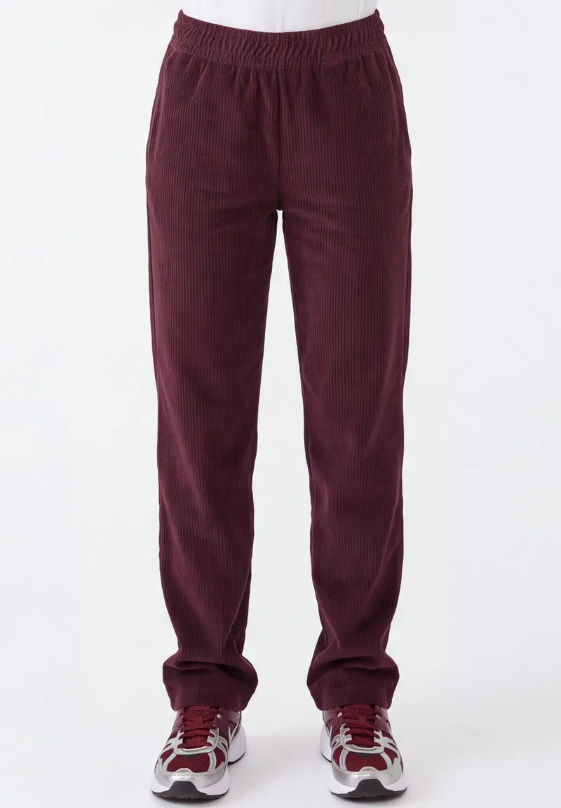 ORGANICATION ORGANICATION Damen vegan Jogginghose Aus Cord Priscilla In Burgunderrot, Rot, – Produktbild 1 von 1