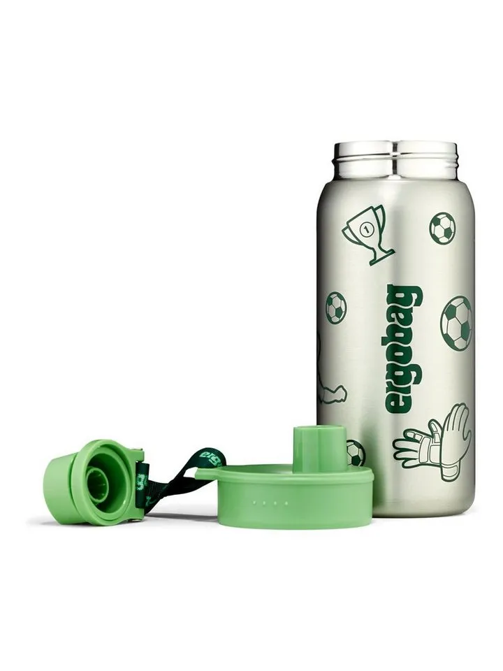 Ergobag Ergobag Trinkflasche Edelstahl Trinkflasche, auslaufsicher und kohlensäuregeeignet, Grün, – Produktbild 3 von 9