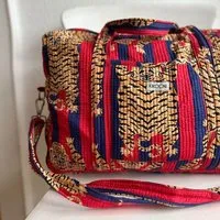 KIKOONI KIKOONI handgefertigte große Reisetasche " TRAVELER BAG ", Poppy tiger diva, – Produktbild 1 von 1