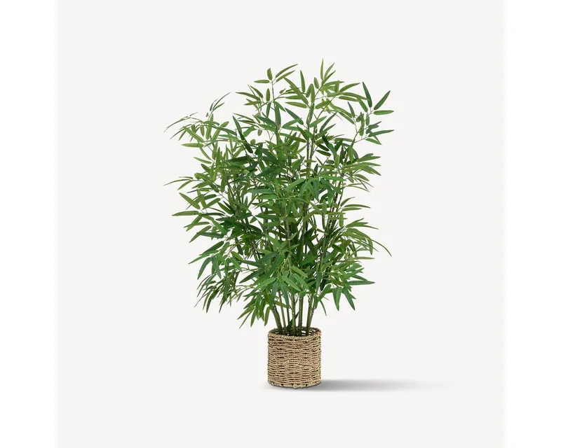 Kunstpflanze Künstliche Bambuspflanze 100 cm Zimmerpflanze, Atmosphera Créateur d'intérieur, Höhe 100 cm, Grün, – Produktbild 4 von 4