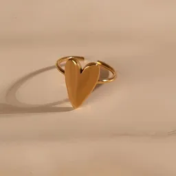 ELEKTROPULLI Größenverstellbarer HERZ Ring ca. 18 x 15mm von Elektropulli – Produktbild 1 von 1