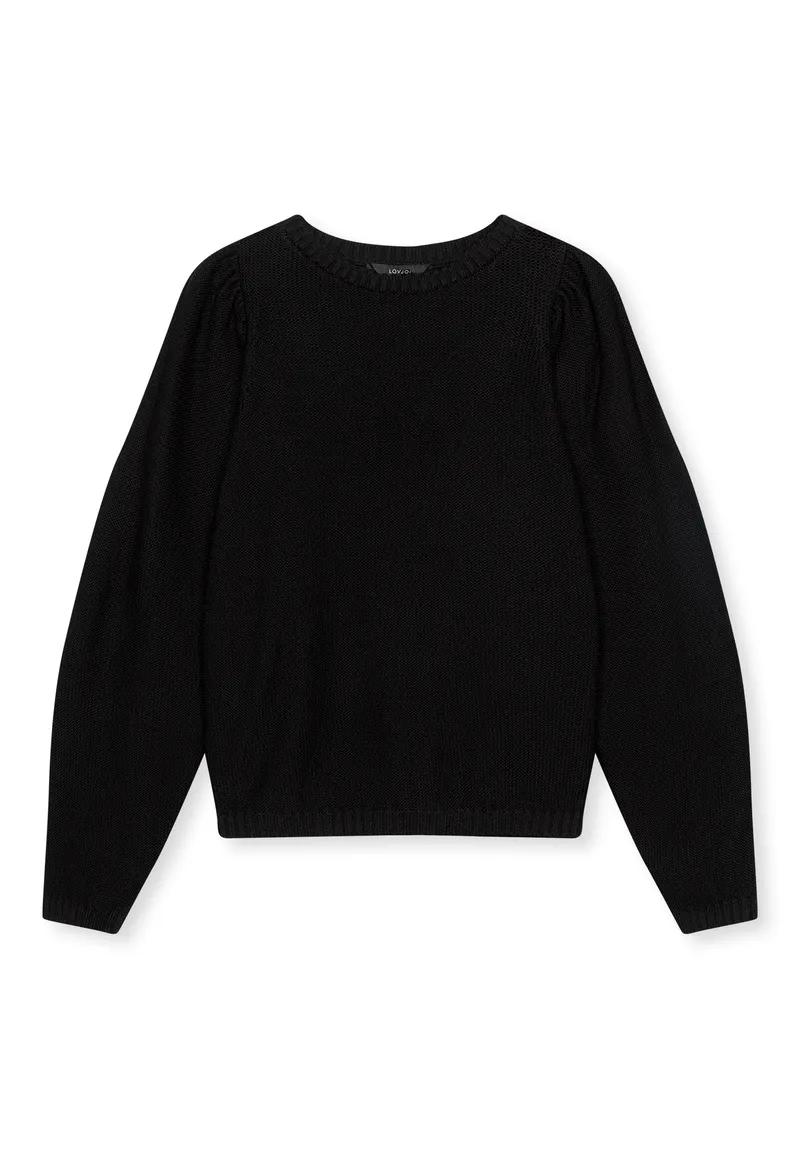 Lovjoi LOVJOI Damen vegan Pullover Kylindra Schwarz, Schwarz, – Produktbild 1 von 2
