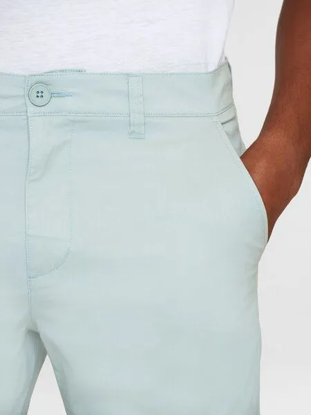 KnowledgeCotton Apparel KnowledgeCotton Apparel Shorts - CHUCK regular chino poplin shorts, Blau (gray mist), – Produktbild 4 von 4
