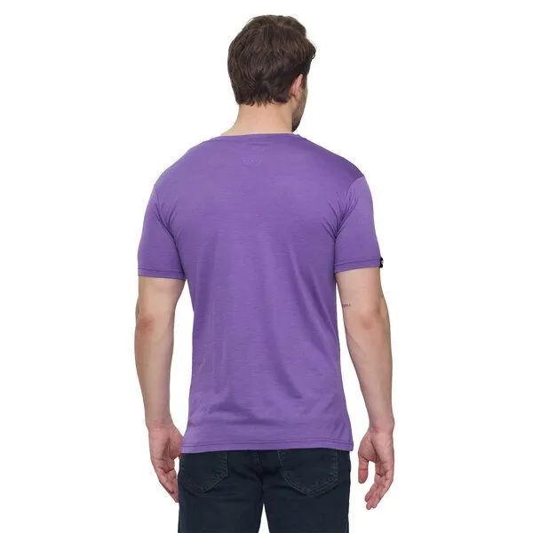 Woolona Woolona Merino T-Shirt - NOTUS - 100% Merinowolle, Lila, – Produktbild 2 von 3