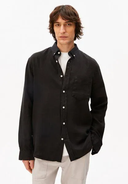 ARMEDANGELS ARMEDANGELS LINEN Herren Hemd aus Leinen, Black, – Produktbild 1 von 4