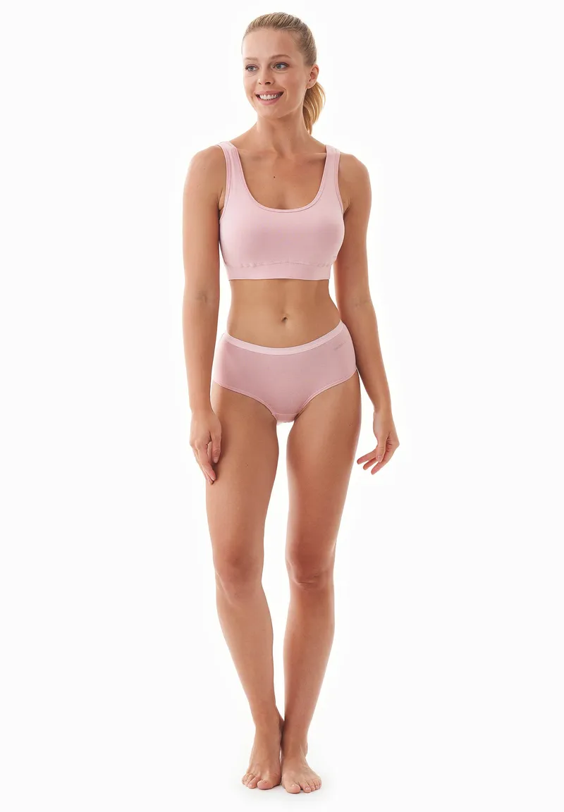 ORGANICATION ORGANICATION Damen vegan Karinna | Hipster Aus Bio-Baumwolle Und Tencelâ„¢ Modal-Mix Im 6er-Pack, Dunkelrot, – Produktbild 1 von 2