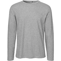 Neutral Neutral® Herren Langarm T-Shirt von Neutral Bio Baumwolle, Sports grey, – Produktbild 1 von 1